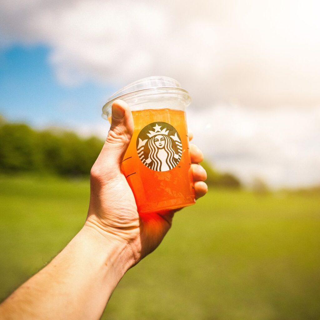 New iced tea at Starbucks
